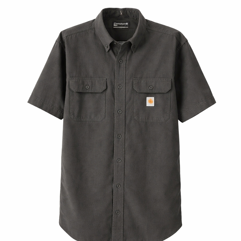Carhartt Dark Gray Shirt with Logo Large